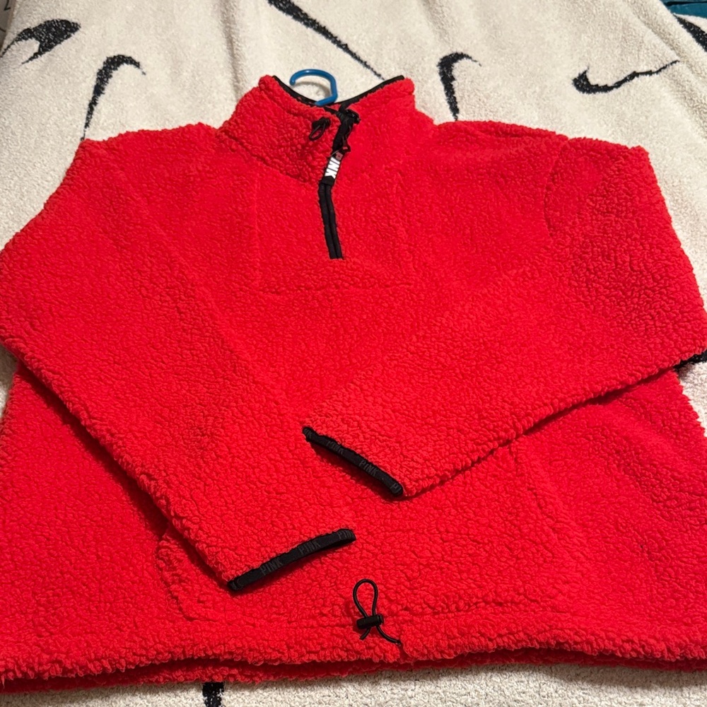 NWOT VS PINK Sherpa Fleece Pullover